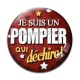 Cabochon Verre - je suis un pompier qui déchire