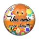 Cabochon Résine - une amie super chouette