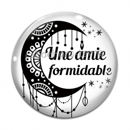 Cabochon Verre - une amie formidable