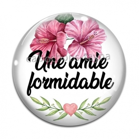 Cabochon Verre - une amie formidable