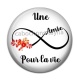 Cabochon Résine - une amie pour la vie