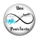 Cabochon Résine - une amie pour la vie