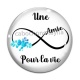 Cabochon Verre - une amie pour la vie