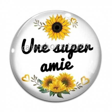 Cabochon Verre - une super amie