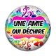 Cabochon Résine - une amie qui déchire