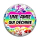 Cabochon Verre - une amie qui déchire