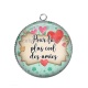 Pendentif Cabochon Argent - pour la plus cool des amies
