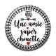 Cabochon Résine - une amie super chouette