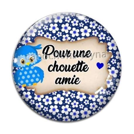 Cabochon Verre - pour une chouette amie