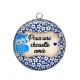Pendentif Cabochon Argent - pour une chouette amie
