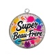 Pendentif Cabochon Argent - super beau frère