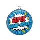 Pendentif Cabochon Argent - super beau frère