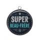 Pendentif Cabochon Argent - super beau frère