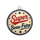 Pendentif Cabochon Argent - super beau frère