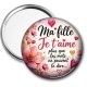 Miroir de poche - ma fille je t'aime plus que les mots ne peuvent le dire