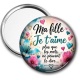 Miroir de poche - ma fille je t'aime plus que les mots ne peuvent le dire