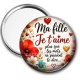 Miroir de poche - ma fille je t'aime plus que les mots ne peuvent le dire