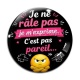 Cabochon Verre - je ne râle pas je m'exprime c'est pas pareil