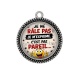 Pendentif Cabochon Argent - je ne râle pas je m'exprime c'est pas pareil