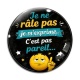 Cabochon Verre - je ne râle pas je m'exprime c'est pas pareil