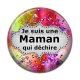 Cabochon Résine - maman qui déchire