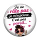Cabochon Verre - je ne râle pas je m'exprime c'est pas pareil