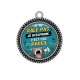 Pendentif Cabochon Argent - je ne râle pas je m'exprime c'est pas pareil