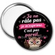 Miroir de poche - je ne râle pas je m'exprime c'est pas pareil