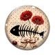 Cabochon Verre - arête de poisson