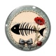 Cabochon Verre - arête de poisson