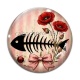 Cabochon Verre - arête de poisson