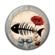 Cabochon Résine - arête de poisson