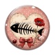Cabochon Verre - arête de poisson