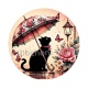 chat fleur parrapluie