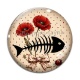 Cabochon Verre -  arête de poisson