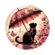 chat fleur parrapluie