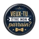 Cabochon Résine - veux tu être mon parrain