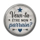 Cabochon Résine - veux tu être mon parrain