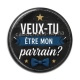 Cabochon Résine - veux tu être mon parrain