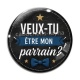 Cabochon Verre - veux tu être mon parrain