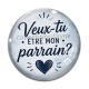 Cabochon Verre - veux tu être mon parrain