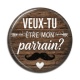 Cabochon Résine - veux tu être mon parrain