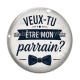 Cabochon Verre - veux tu être mon parrain