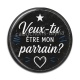 Cabochon Résine - veux tu être mon parrain