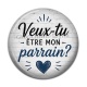 Cabochon Résine - veux tu être mon parrain