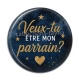 Cabochon Résine - veux tu être mon parrain