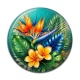 Cabochon Résine - fleur exotique