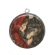 Pendentif Cabochon Argent - chaperon rouge