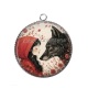 Pendentif Cabochon Argent - chaperon rouge