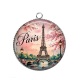 Pendentif Cabochon Argent -  paris